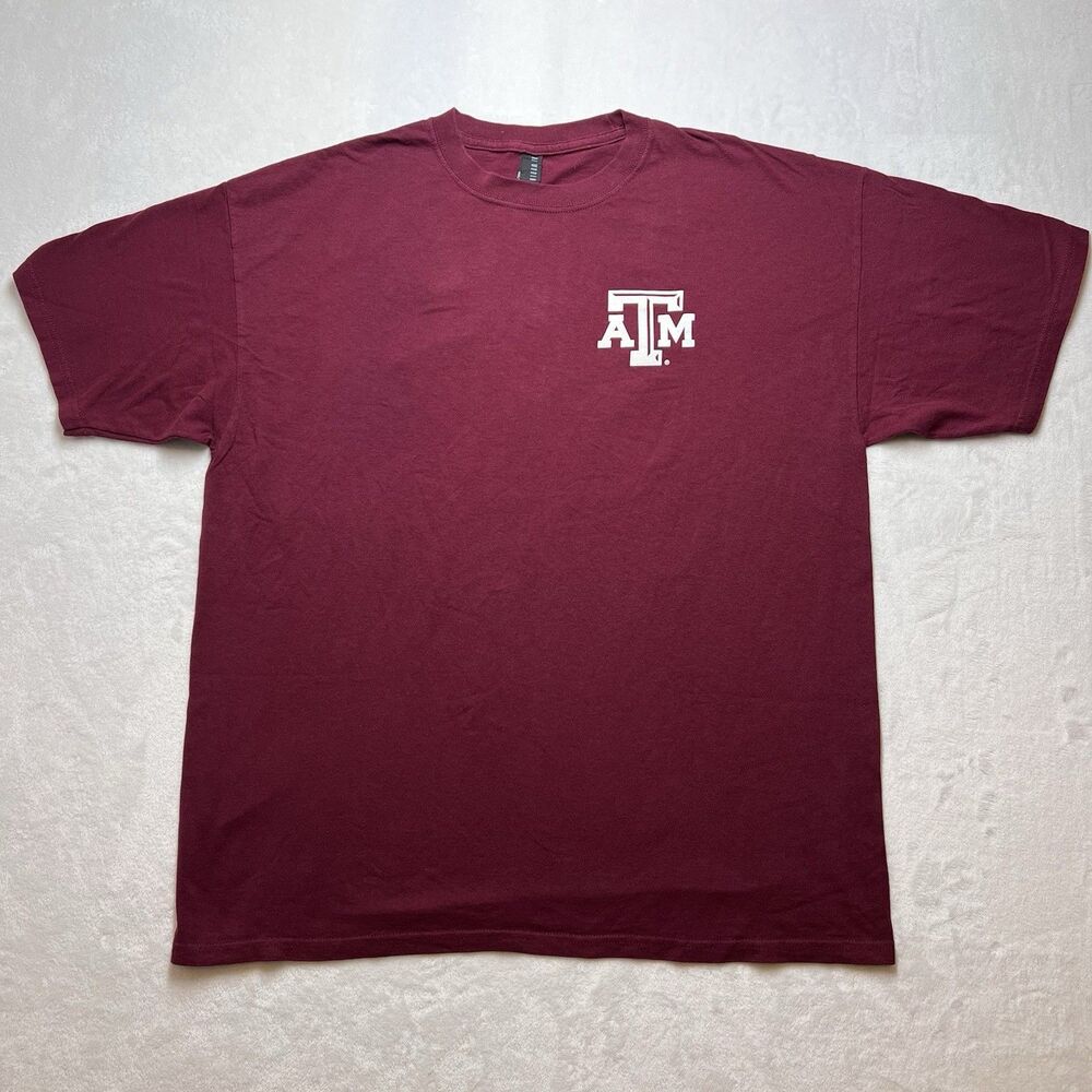 Texas A&M Aggies New World Men’s Short Sleeve T-Shirt Maroon Size XL